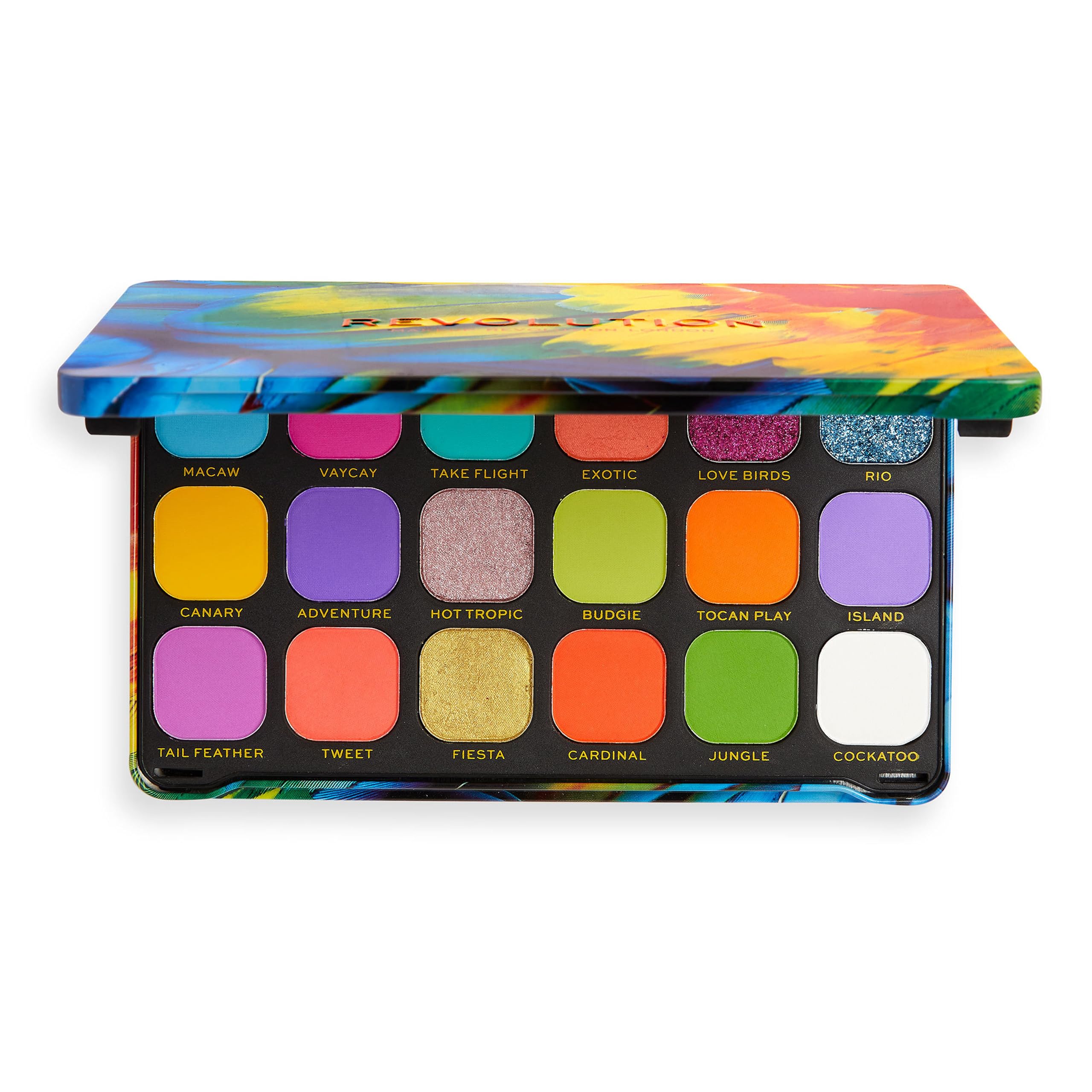 Makeup Revolution Bird of Paradise Eyeshadow Palette - 18 Pigmented Shades