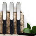 DYNESSE 3-Piece Laser Stainless Steel Nail File Set – Coarse to Fine