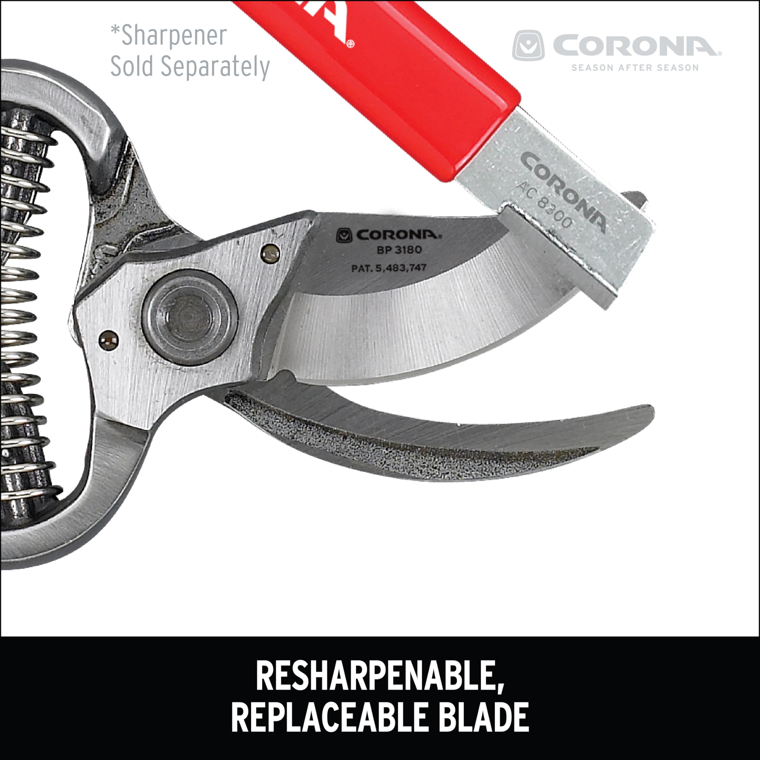 Corona ClassicCUT Forged Bypass Pruner – Heavy Duty 1-Inch Cut Tool