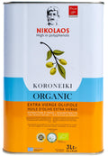 Nikolaos Organic Extra Virgin Olive Oil – Greek Koroneiki (3 Liter)