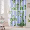 Mid Century Modern Boho Floral Shower Curtain – 72x72