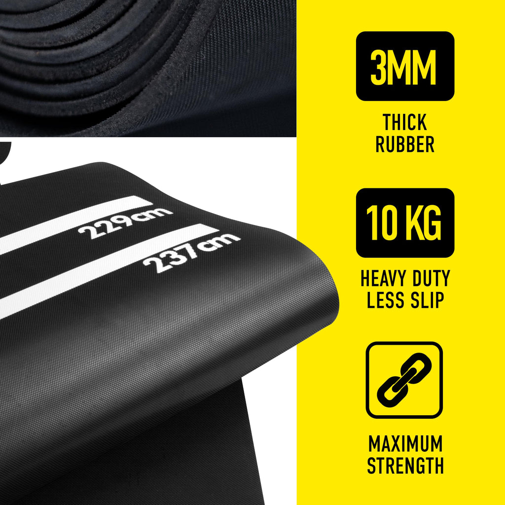Harrows Professional Rubber Darts Mat with Oche – Non-Slip Floor Protector