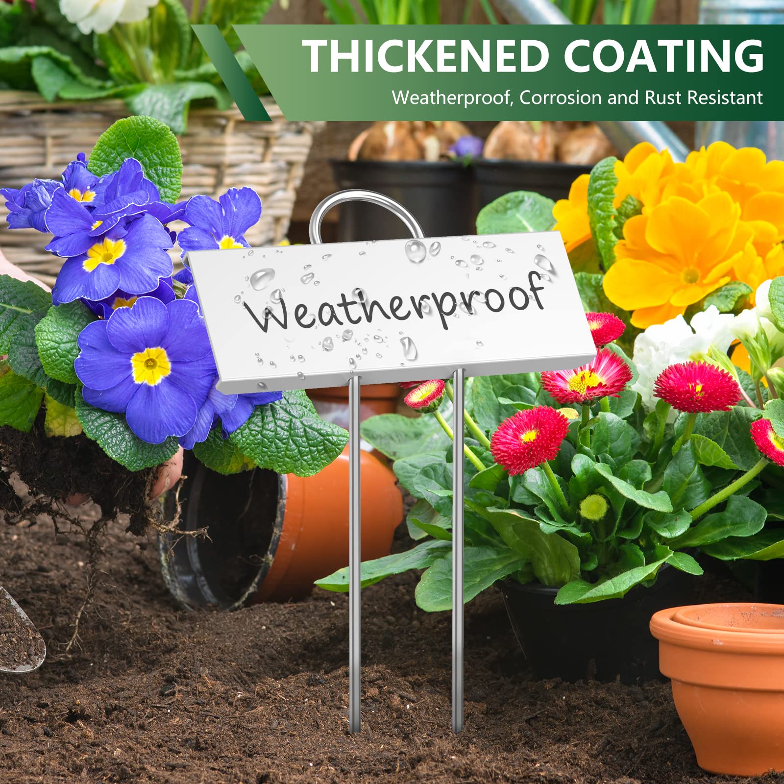 STARTOSTAR Metal Plant Labels - 50 Pack Weatherproof Garden Markers