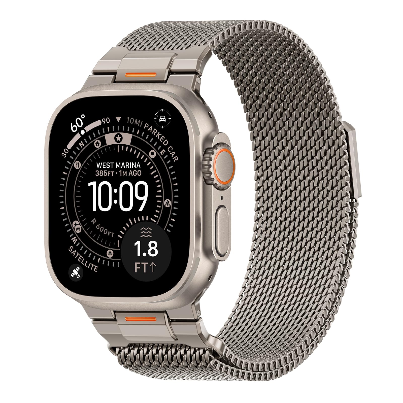 SOLOLUP Milanese Loop Magnetic Strap - Stainless Steel Mesh Apple Watch Band