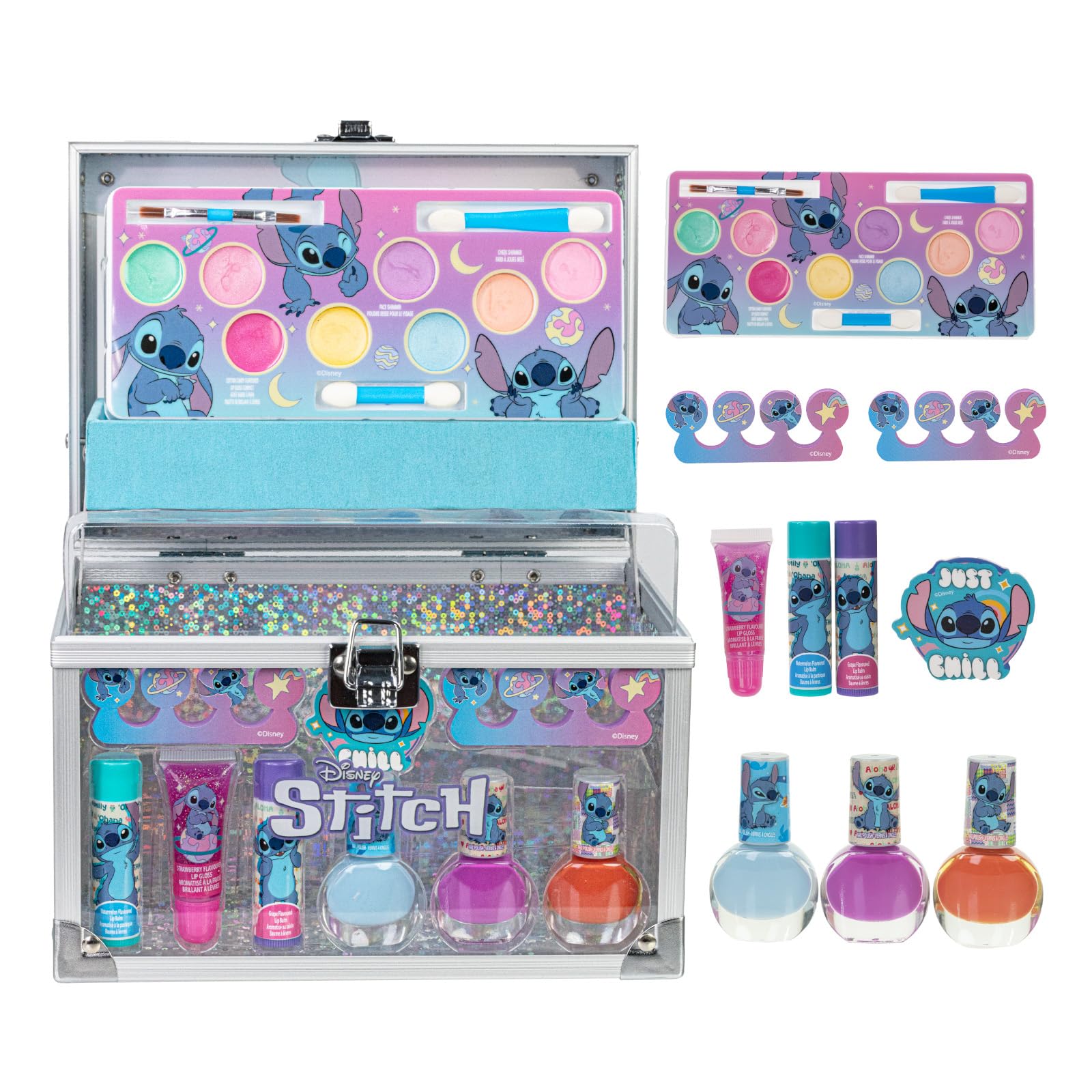 Townley Girl Frozen Kids Makeup Set – Non-Toxic Cosmetic Train Case Kit
