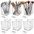 WRINGKIT 6 Pack Kitchen Cabinet Door Storage Box, Self-Adhesive Wall Mounted Cupboard Organiser, Stackable Storage Organizer Holder Basket for Walls - image 1