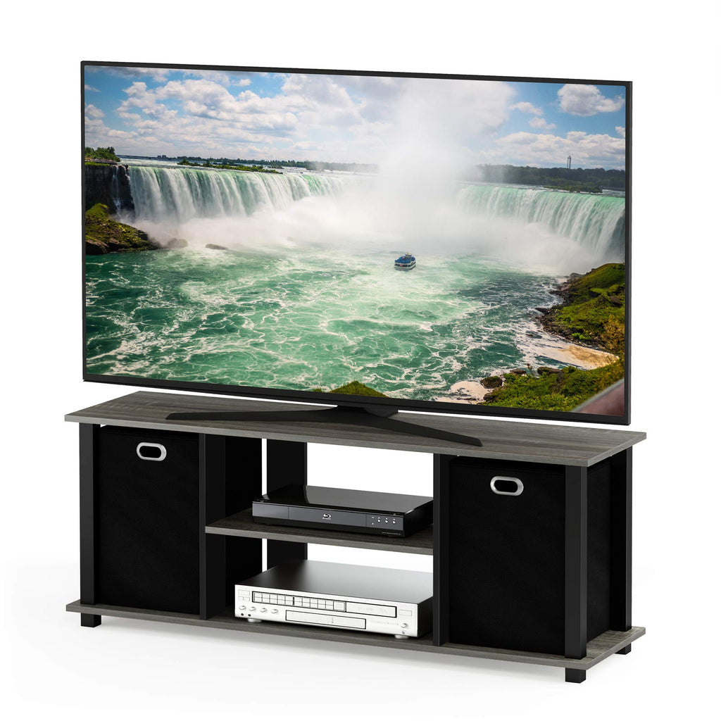 Furinno TV Stand Entertainment Center with Storage Drawers - French Oak