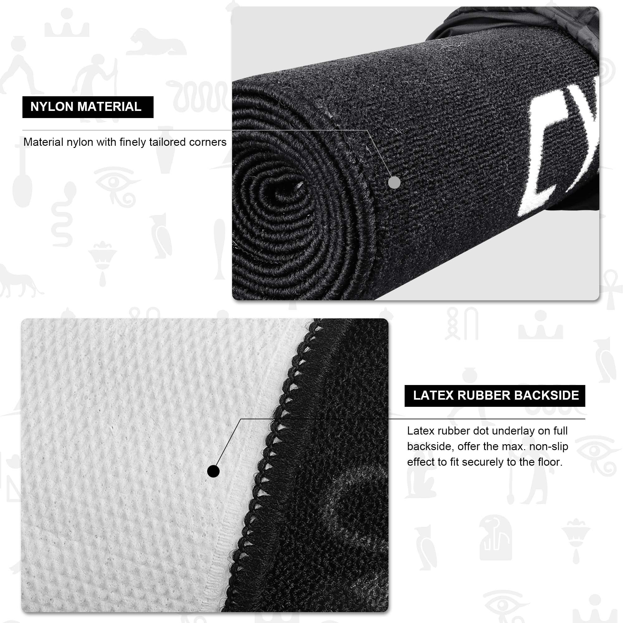 CyeeLife Dart Mat 295x65cm | Portable Dartboard Mat with Carry Bag