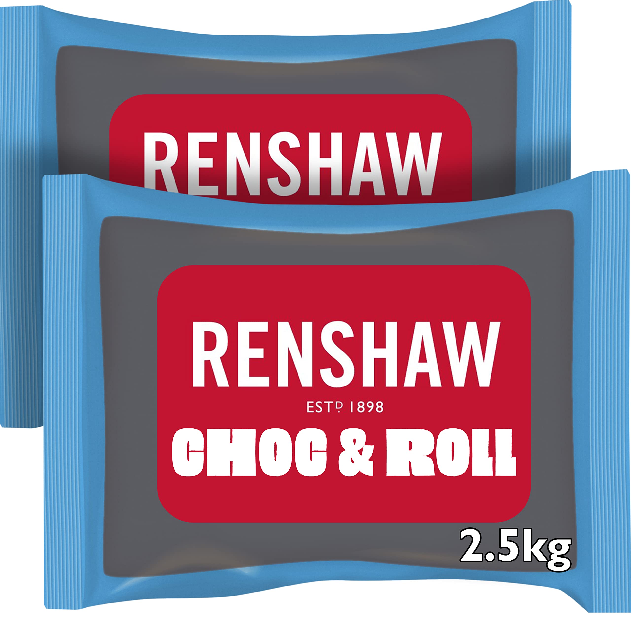 Renshaw Chocolate Ready to Roll Fondant Icing – Brown Cake Decor, 5kg