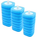 Roellgs 24pcs Disposable Toilet Brush Refills with Cleaning Solution