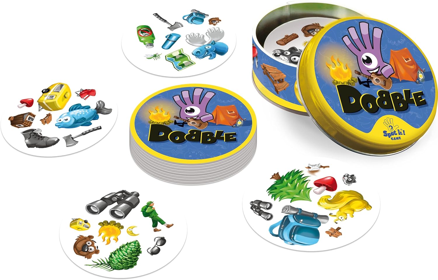 Dobble Camping Card Game by Snaps – Fast-Paced Family Observation Game