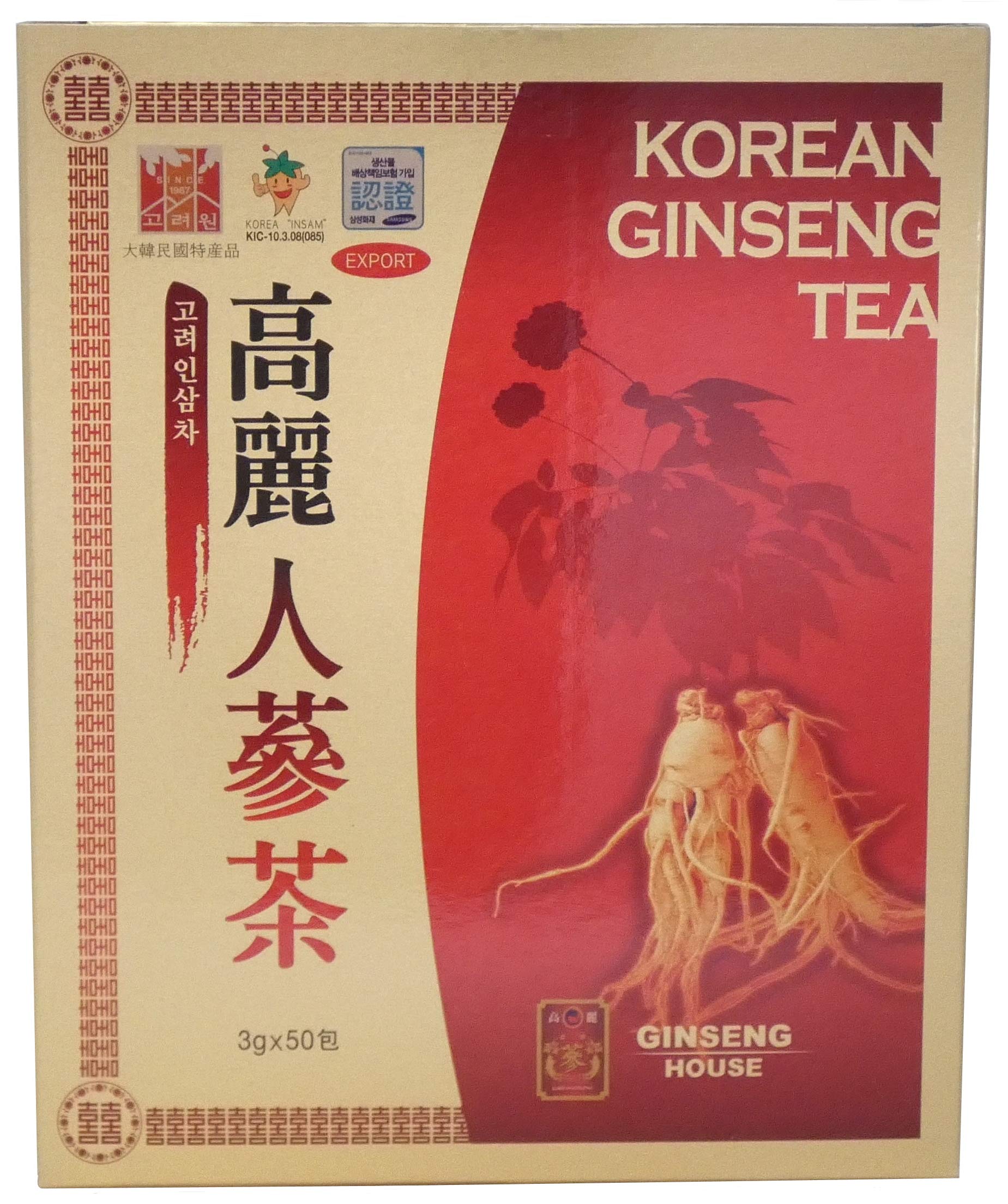 Rfish Korean Ginseng Granule Té – Suplemento de Ginseng 3g x 50 Sobres