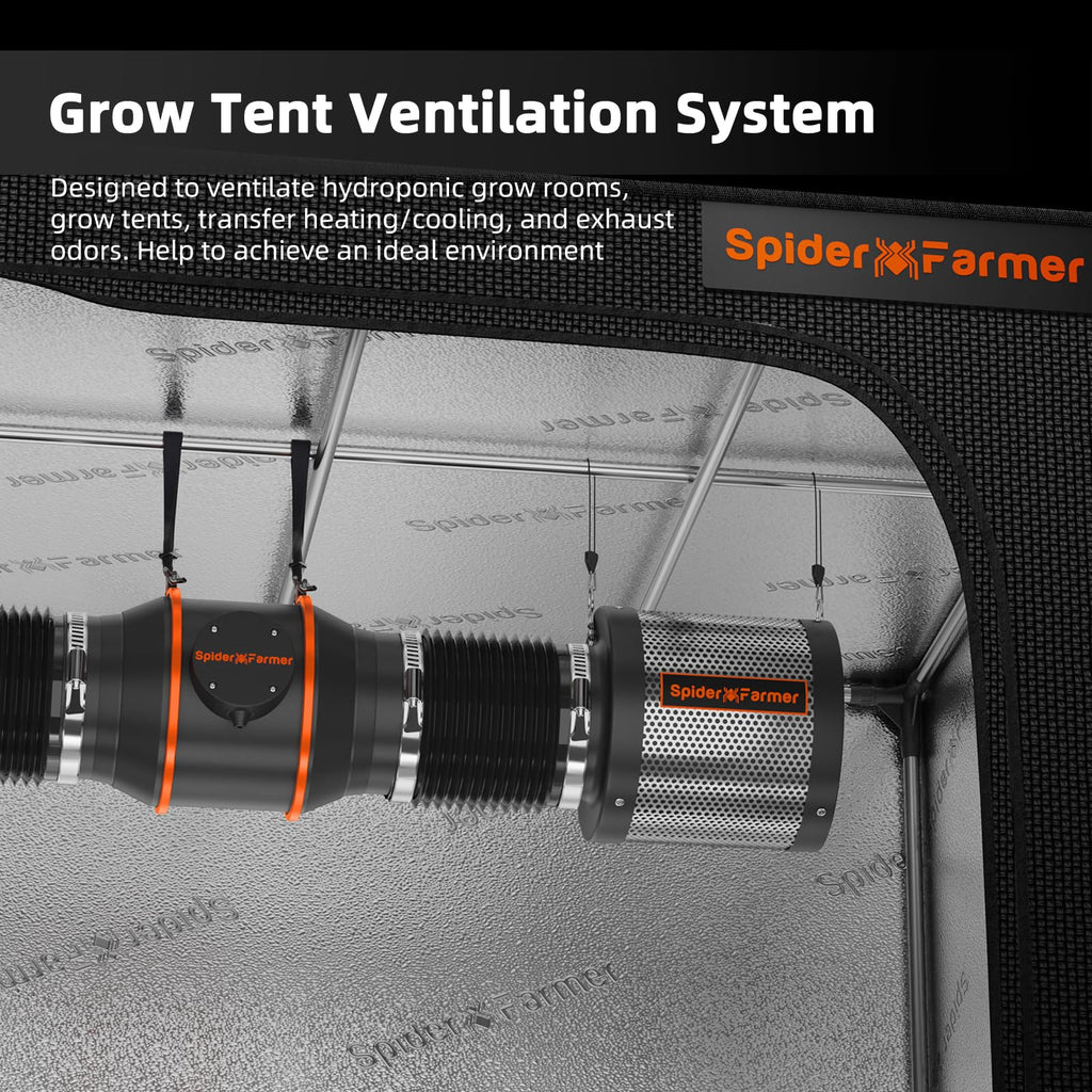 Spider Farmer 6 Inch Carbon Filter | Australian Charcoal for Grow Tents