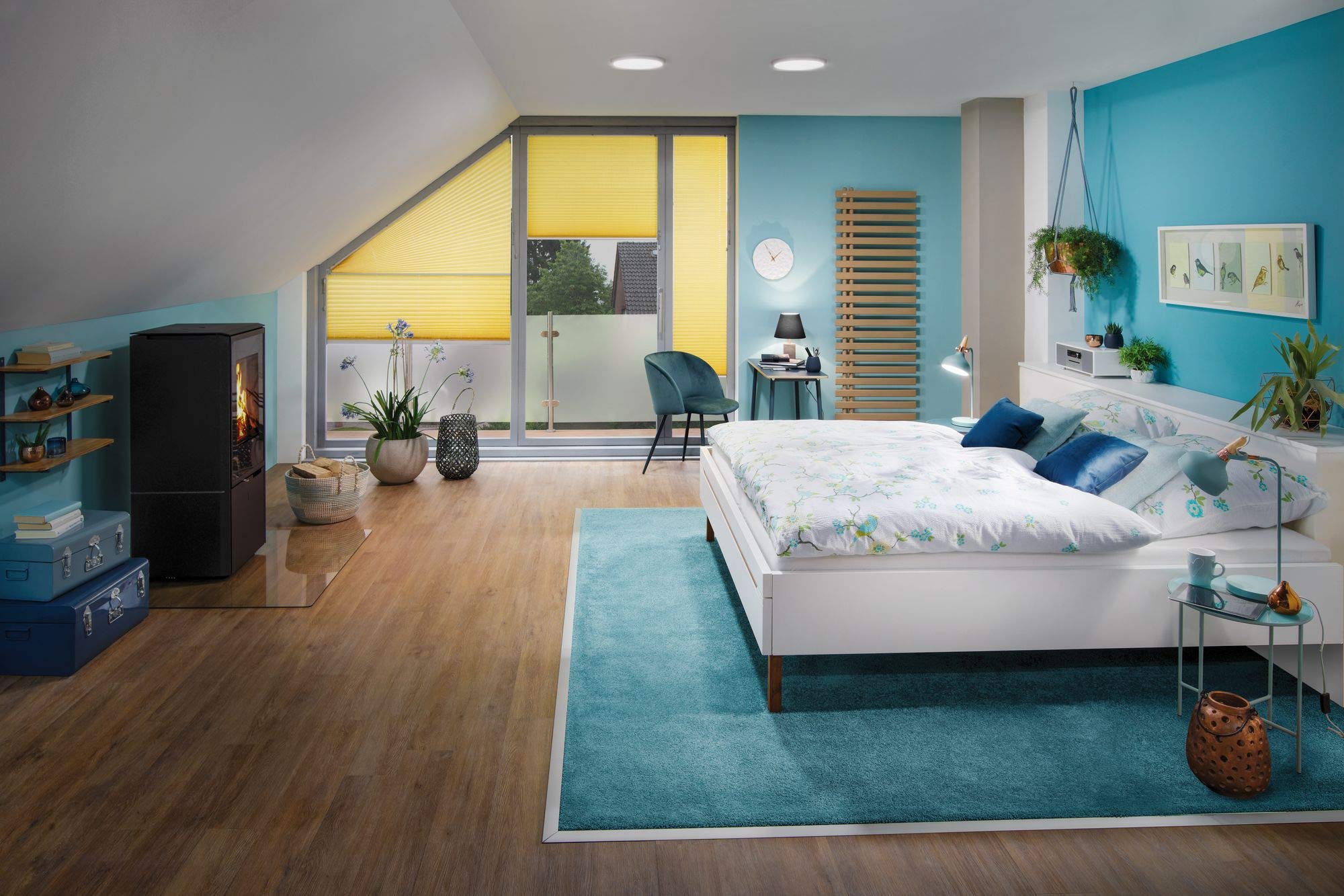 Paulmann Neordic Juna Table Lamp – Scandi Wood & Metal Bedside Light