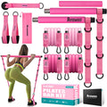 Pilates Bar Kit | Adjustable Resistance Bands Home Gym Set
