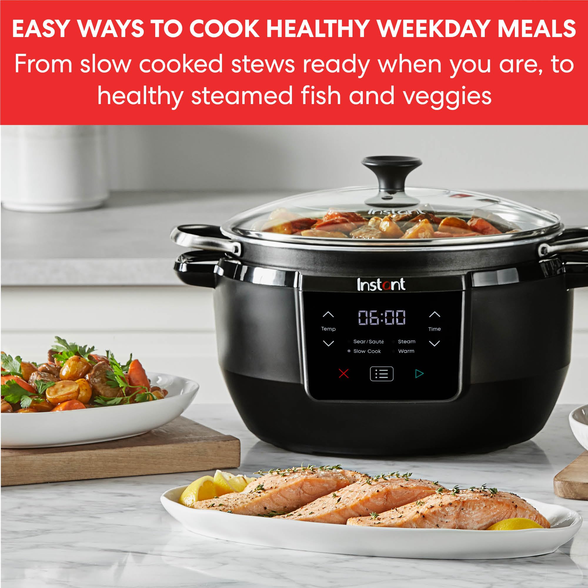 Instant Superior Digital Slow Cooker – 7.1L Multi-Cooker with Steamer