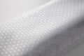 Euroshowers White Diamond Fabric Shower Curtain – Weighted Hem 180x200cm