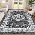 Enyhom Vintage Moroccan Area Rug | 160x230cm Washable Non-Slip Carpet