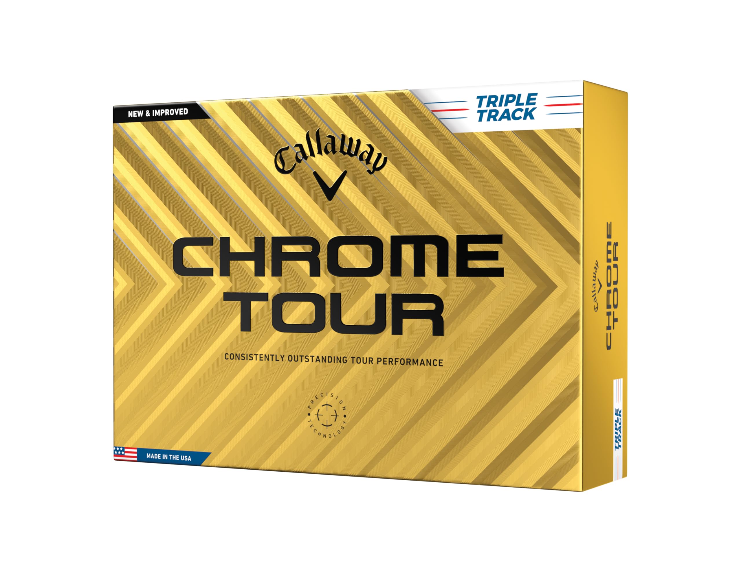 Callaway Chrome Tour 2024 Golf Balls - White Triple Track Premium