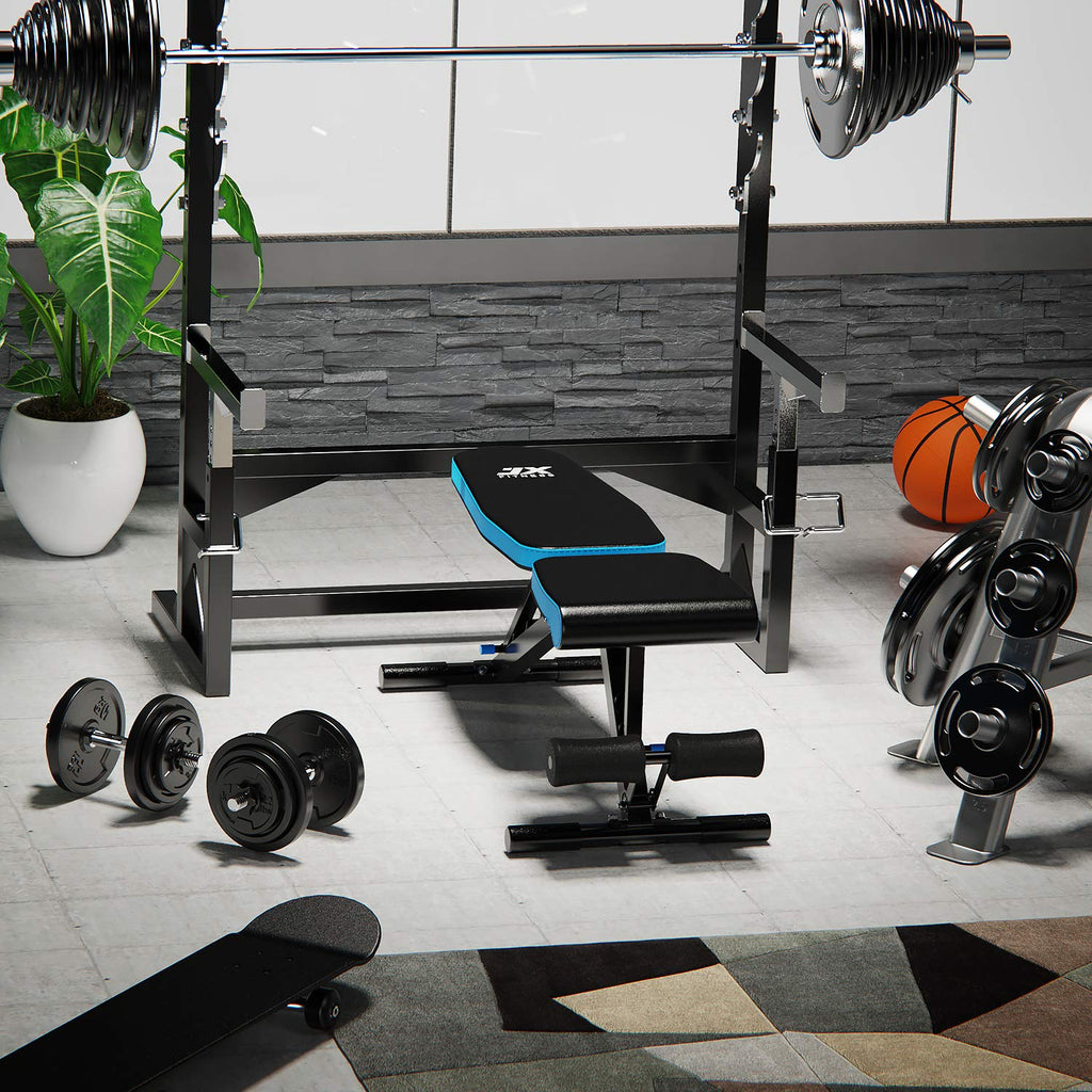 JX FITNESS Adjustable Weight Bench – Incline Decline Home Gym Bench