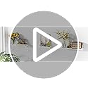 Love-KANKEI Floating Shelves – Set of 3 Rustic Wood Wall Shelves, White