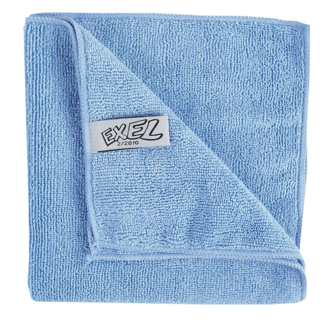 Exel Microfibre Magic Cleaning Cloths – 30 Pack – 40x40cm Blue