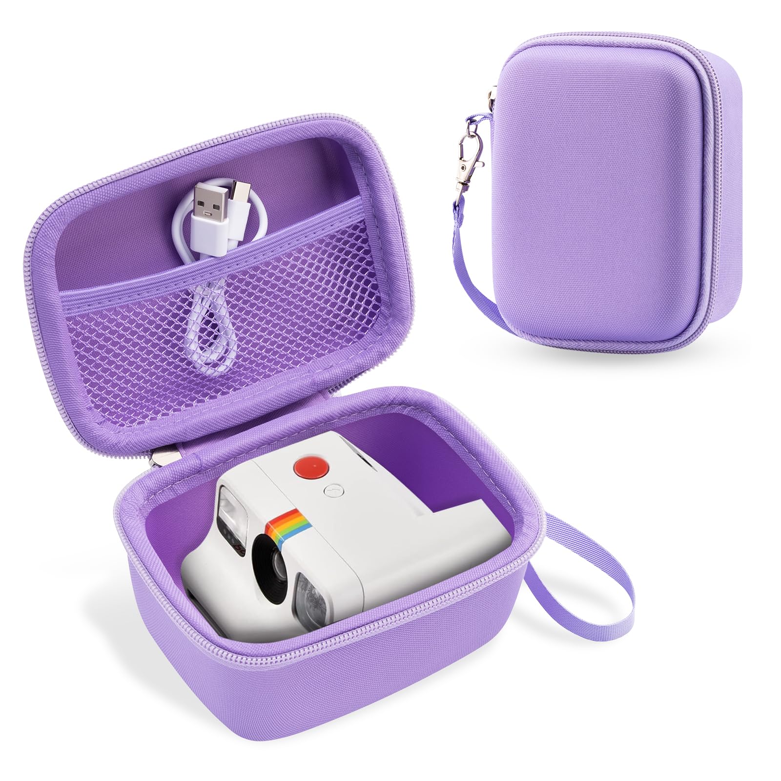 TUNYINSH Case for Polaroid Go Generation 2 – Purple Travel Storage Bag