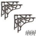 Ornate Cast Iron Shelf Brackets – Heavy Duty 3x4 (Pack of 4)