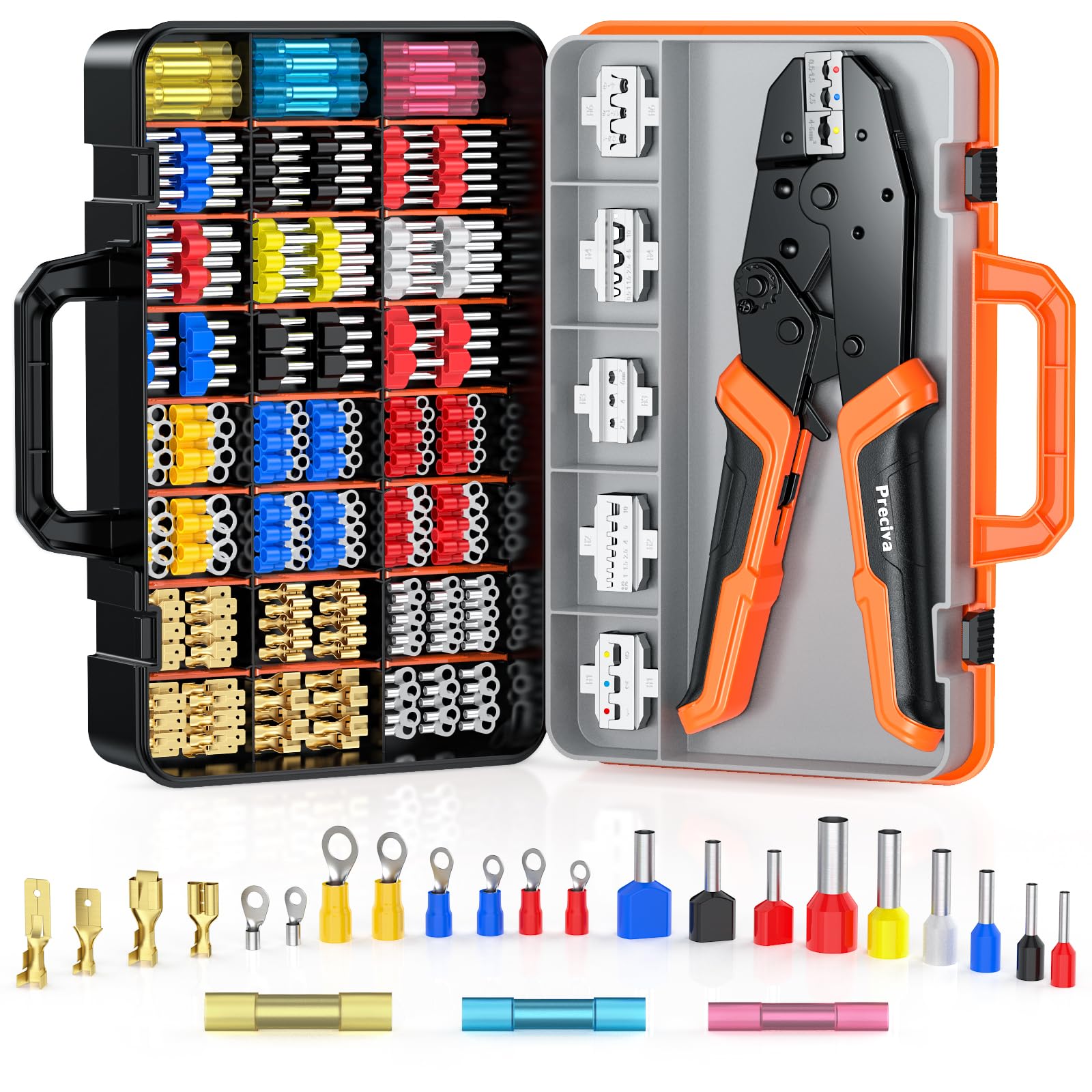 Preciva Ratcheting Wire Crimper Tool Set – 395PCS Ferrule Terminals