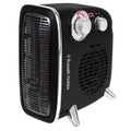 Russell Hobbs 1800W Retro Fan Heater | Portable 2 Heat Settings - Black