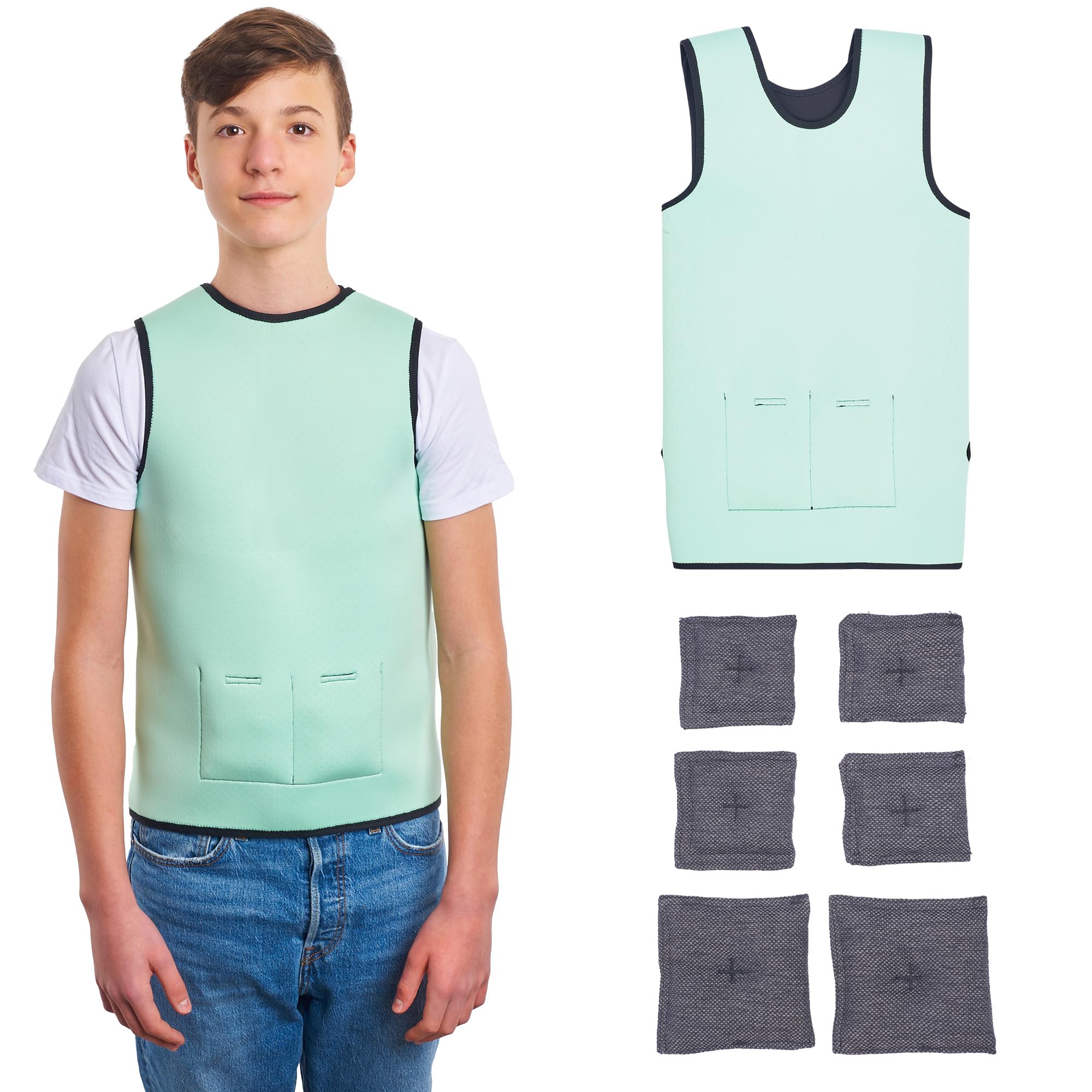 Jolof Store Weighted Vest for Kids – Adjustable Sensory Compression