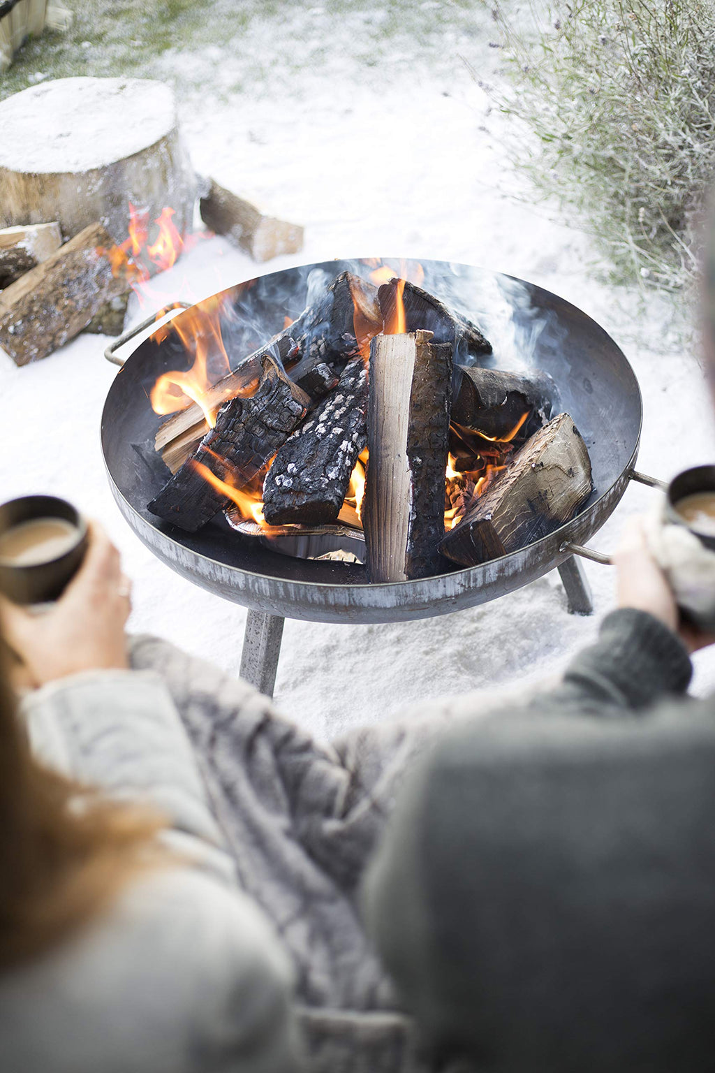 La Hacienda Pittsburgh Small Fire Pit – Oiled Steel Outdoor BBQ