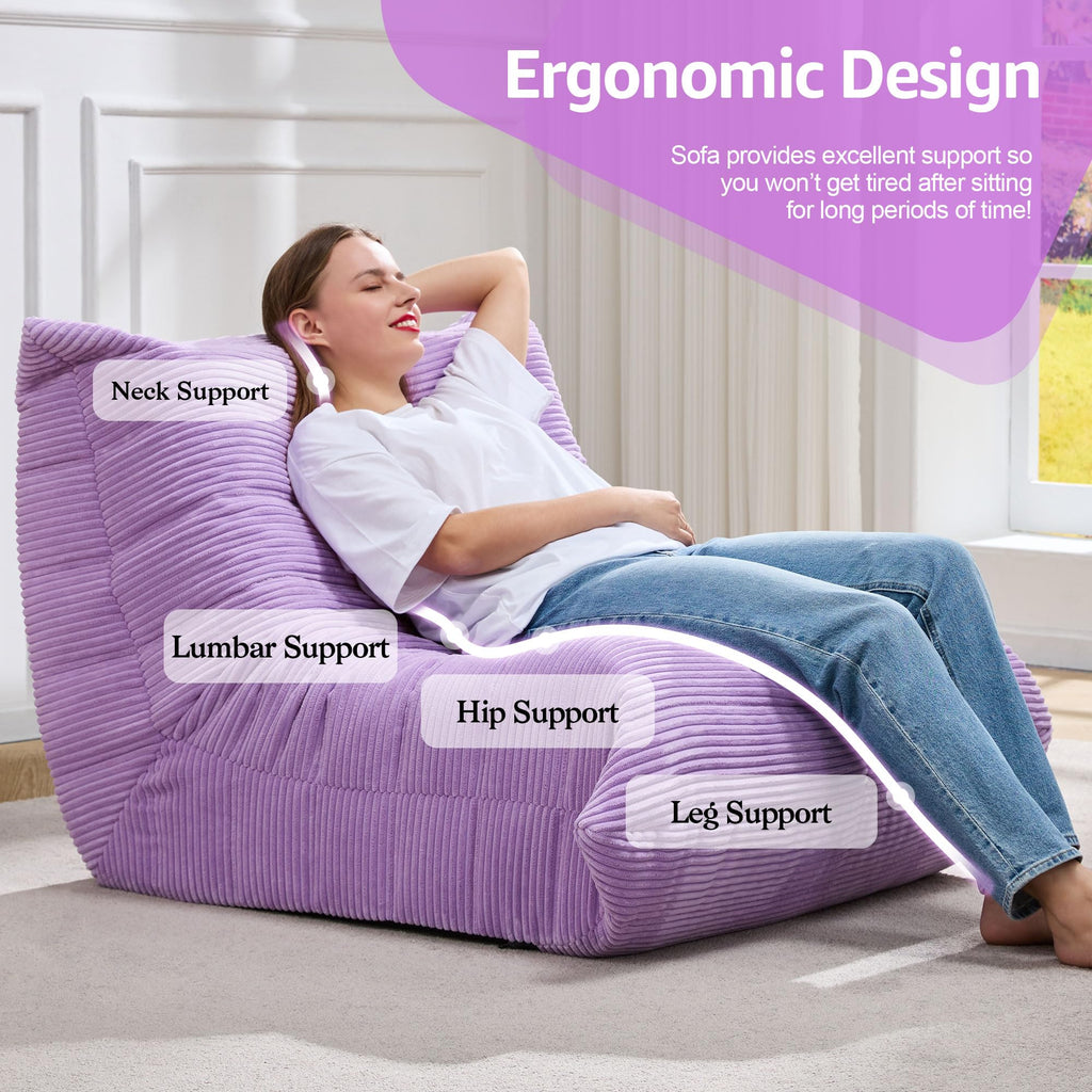 Hobestluk Big Bean Bag Chairs for Adults Fireside BeanBag Couch Togo Sofa - image 5