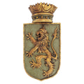 Design Toscano Medieval Rampant Lion Shield Wall Sculpture - 37cm