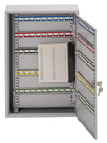 Sterling KC150H Single Door Key Cabinet with 150 Hooks, Grey