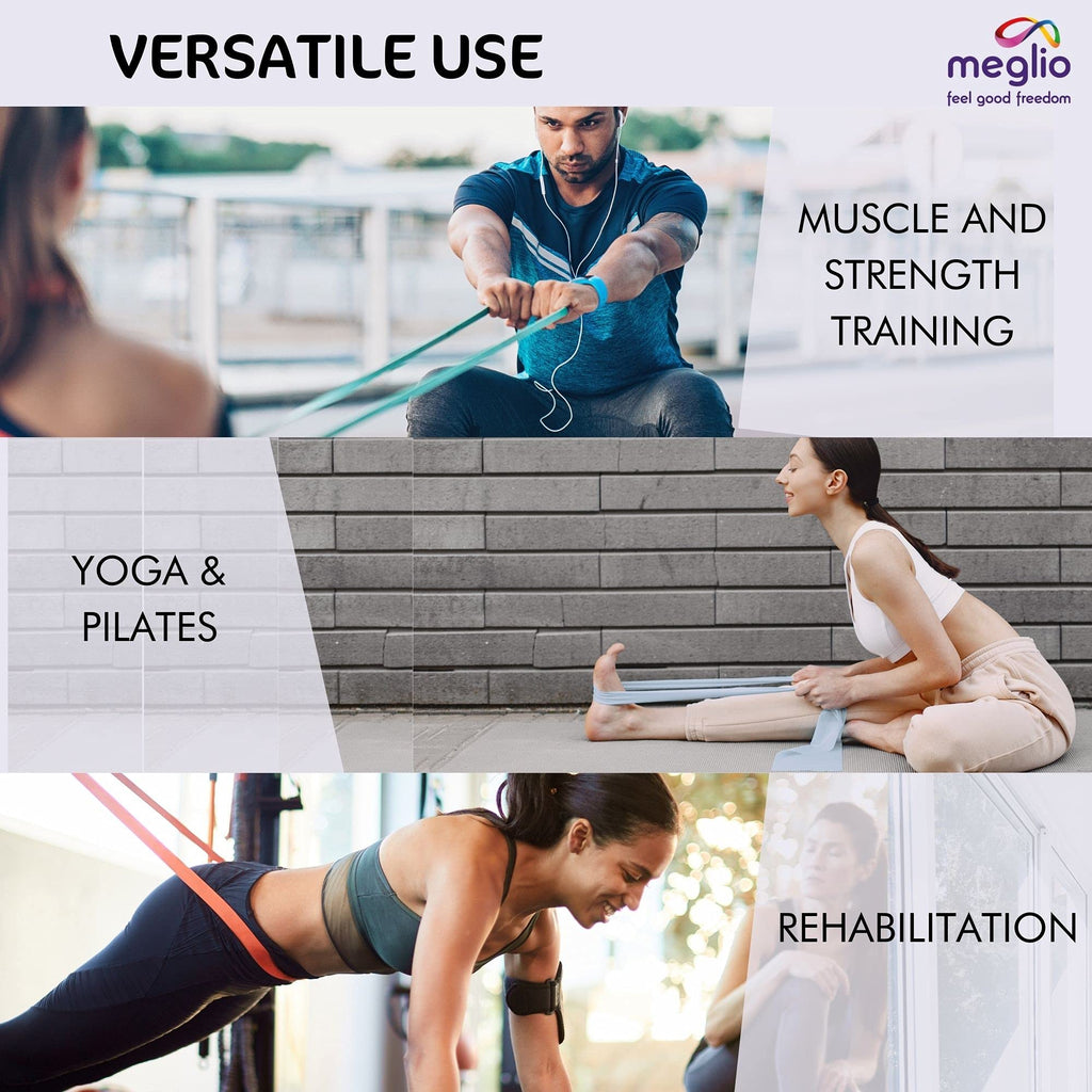 Meglio Latex-Free Resistance Bands Roll – 46m Physiotherapy Band