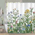 COZZSNUGE Wildflower Shower Curtain | Floral Waterproof Polyester, 183x183cm