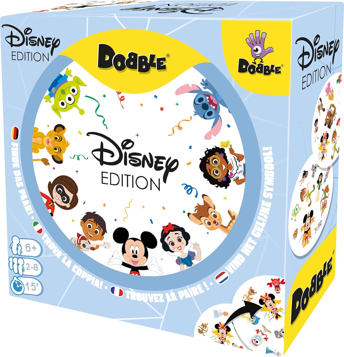 Dobble Disney & Pixar Card Game by Snaps – 90 Cards Family Board Game