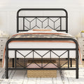 Yaheetech 3ft Single Metal Platform Bed Frame with Diamond Headboard