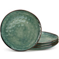 vancasso 10.5 Inch Ceramic Dinner Plates Set of 4 | Reactive Green Glaze
