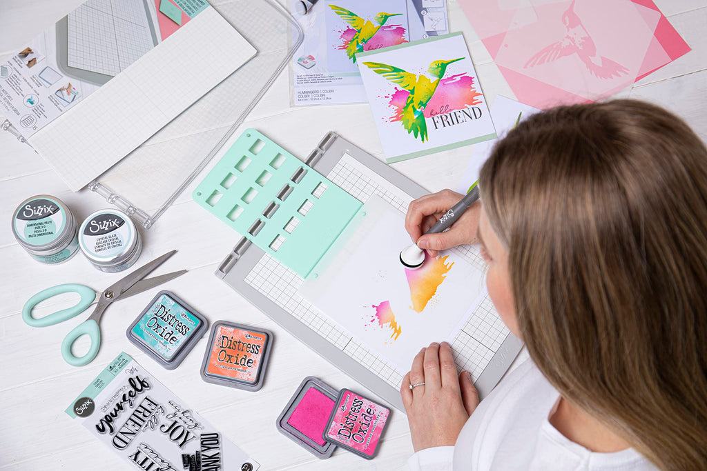 Sizzix Stencil & Stamp Tool for Cardmaking – Dual-Purpose Craft Tool