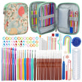 Doxiru 100 Pcs Crochet Hook Set | Ergonomic Hooks & Accessories with Case