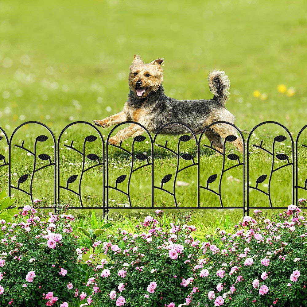 Amagabeli Decorative Garden Fence | 6-Piece Rustproof Metal Border Edging