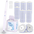 Disposable Toilet Brush, Toilet Brushes & Holders with 48 Cleaner Refills