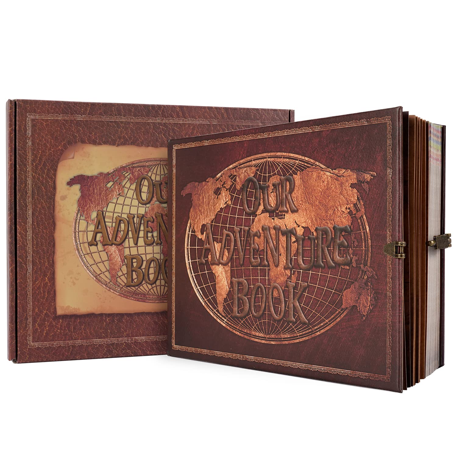 Jolof Store Our Adventure Book Scrapbook – 180 Page Vintage Travel Album