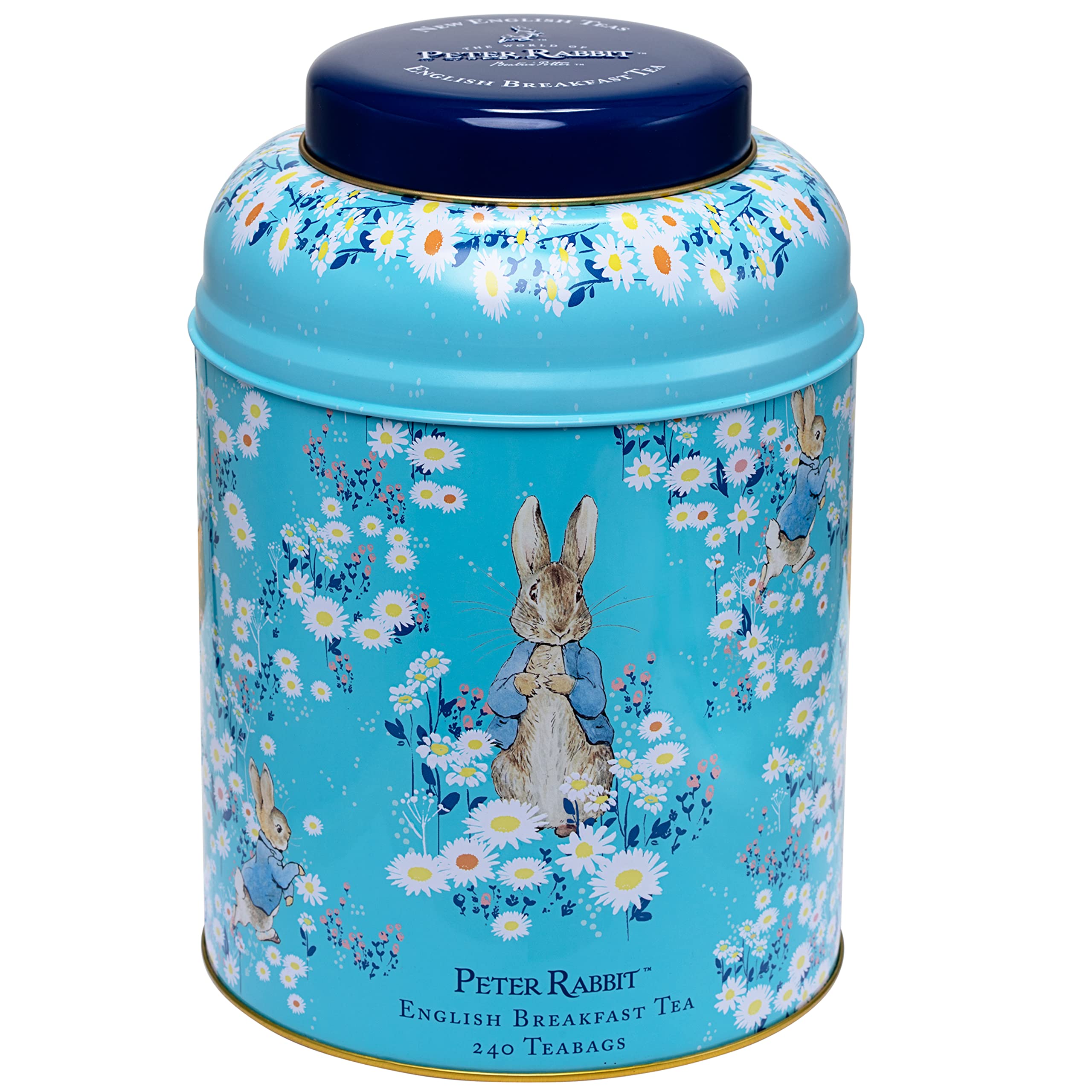 New English Teas Peter Rabbit Tea Caddy | 240 English Breakfast Bags