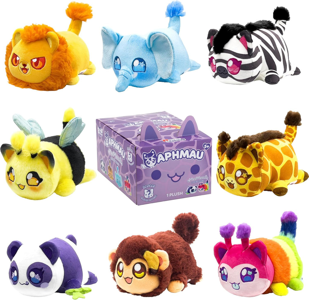 Aphmau MeeMeow Mystery Plush – Safari Collection Collectible Cat Toy