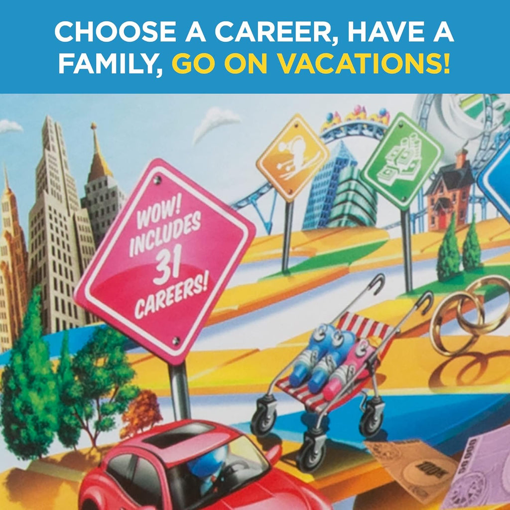 Hasbro Gaming The Game of Life – Classic Family Strategy Board Game