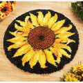 Sunflower Latch Hook Rug Kit – Printed Canvas DIY Craft