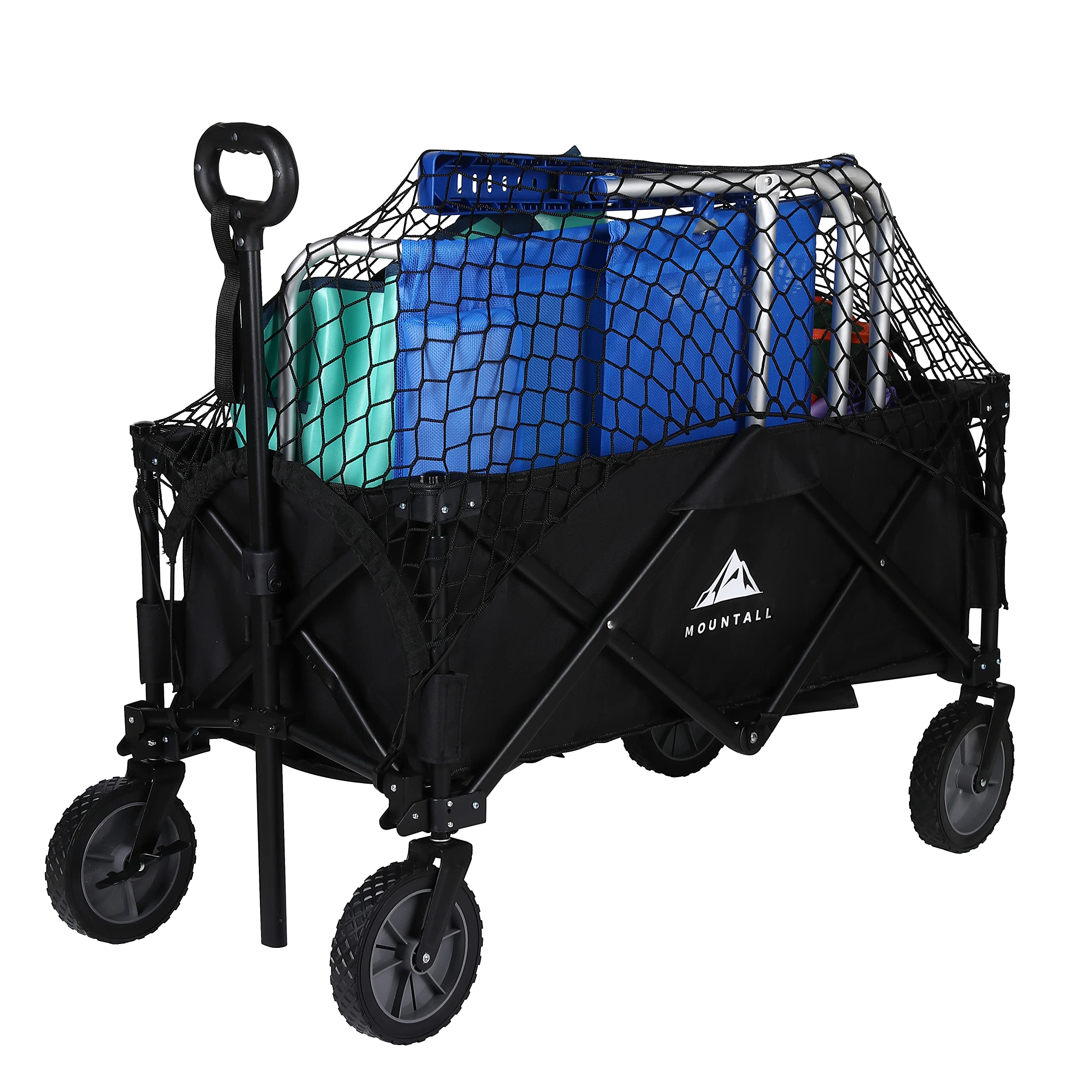 Jolof Store Collapsible Wagon - Folding Utility Cart for Beach & Camping